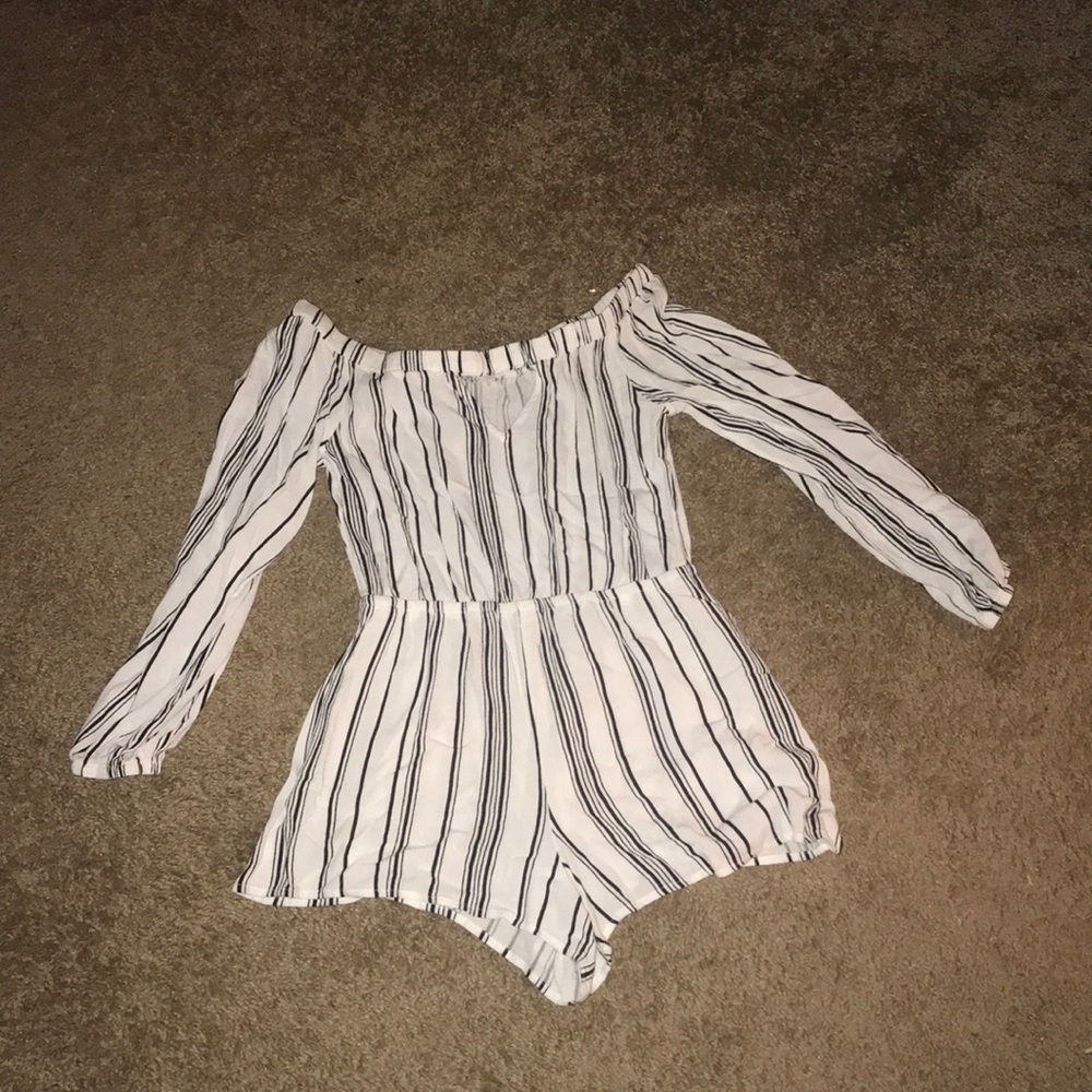 Striped romper